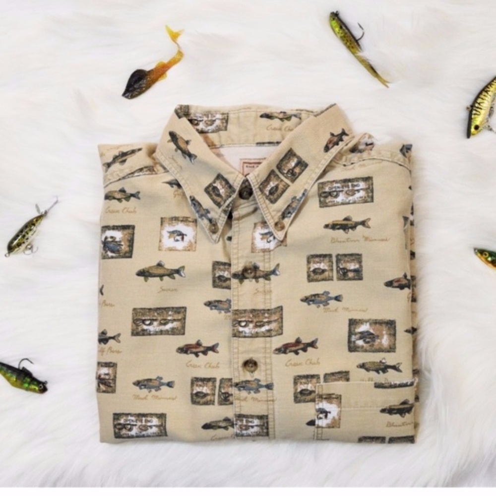 🔻CLEARANCE🔻Woolrich VTG Fishing Shirt XL Tall